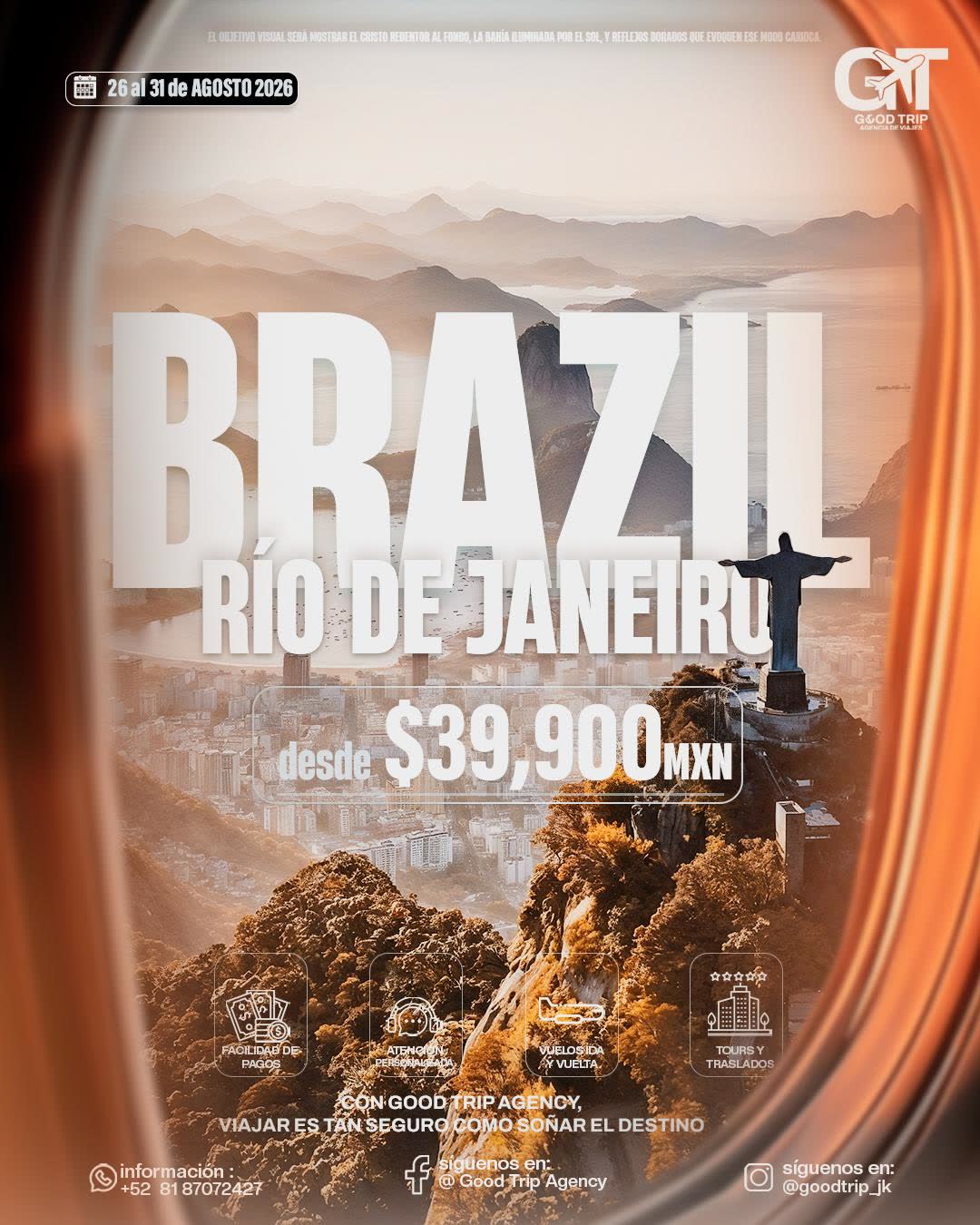Travel promotion flyer design