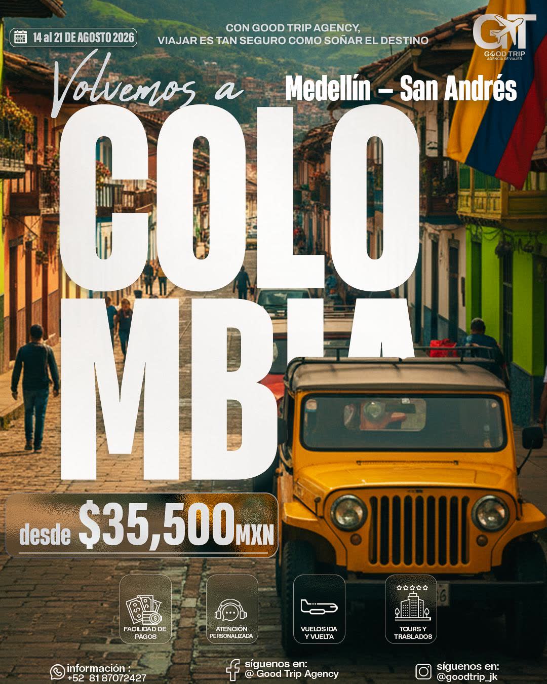Promotional travel flyer